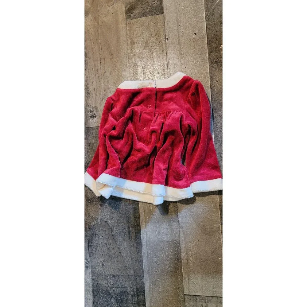 Gymboree santa‎ dress top youth xmas